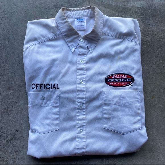OFFICIAL Cintas NASCAR DODGE Weekly Series White UNIFORM Shirt
Size XL - Picture 1 of 6